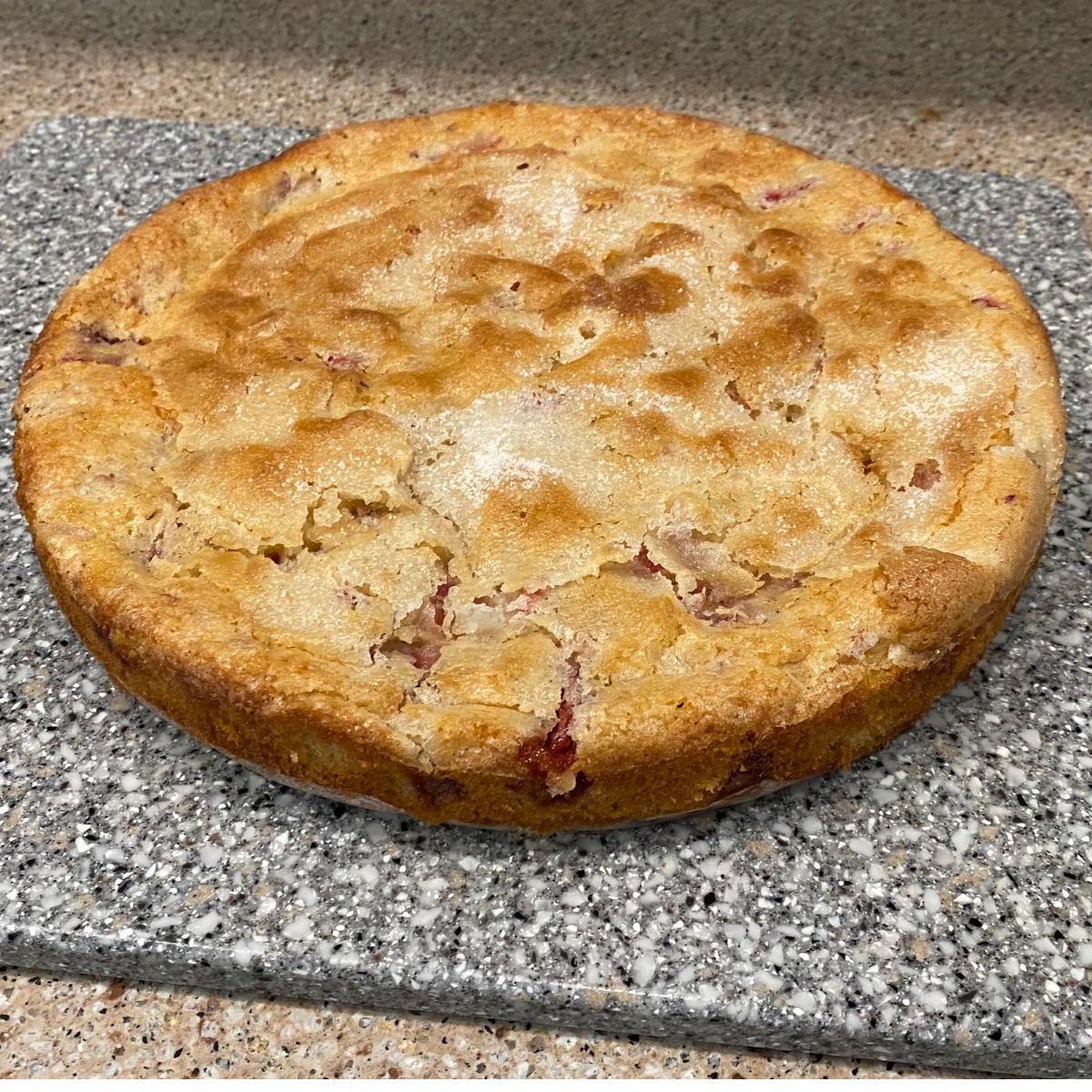 French Strawberry Cake Slice